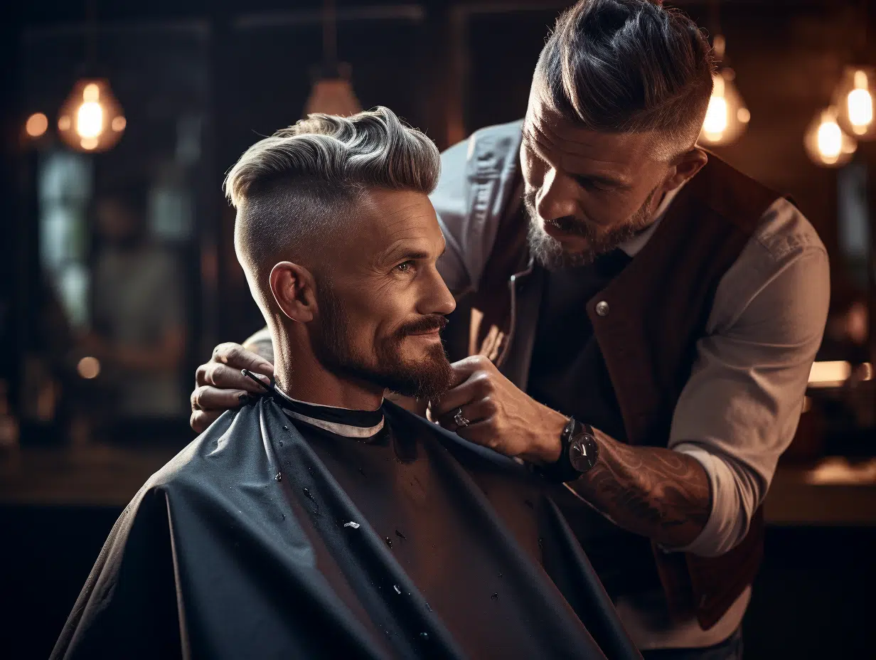 Dégradé à blanc pour homme : techniques et astuces pour une coupe parfaite