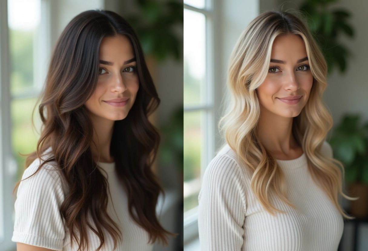 cheveux blonds